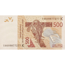 P719Kc Senegal - 500 Francs Year 2014